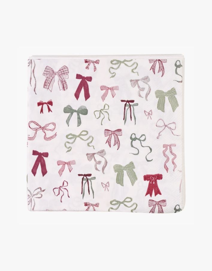 Pappersservetter multi/röd - 33x33 cm multi/röd - 1