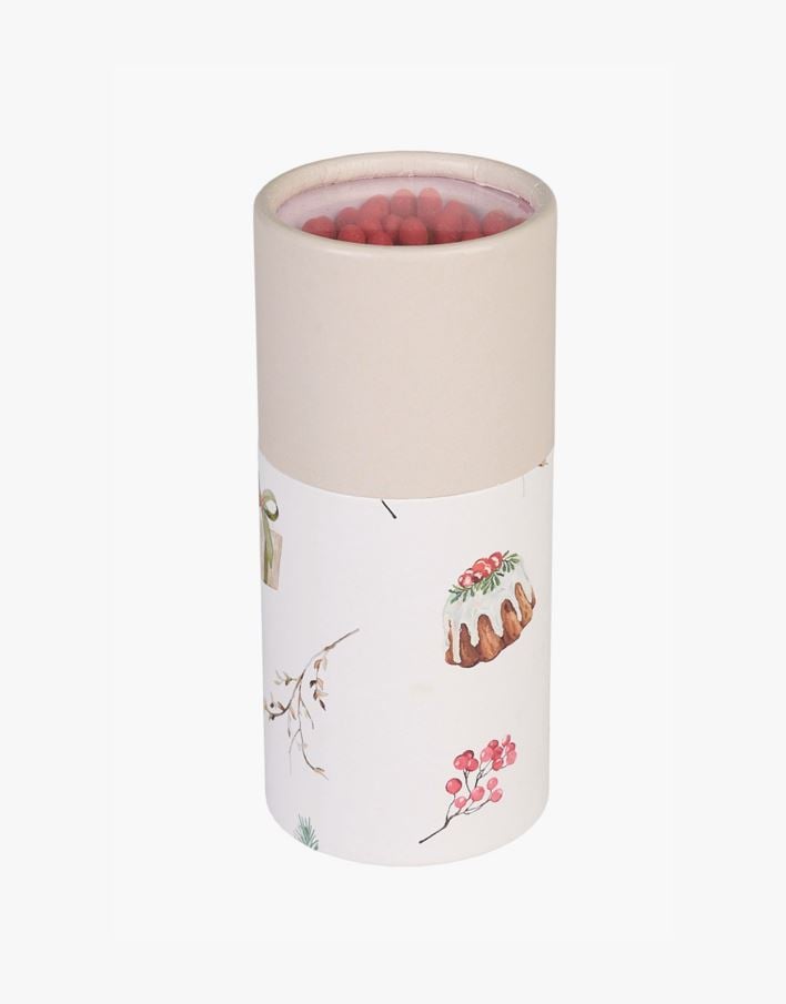 Tändsticksask multi/röd - 10,5 cm ø4,8 multi/röd - 1