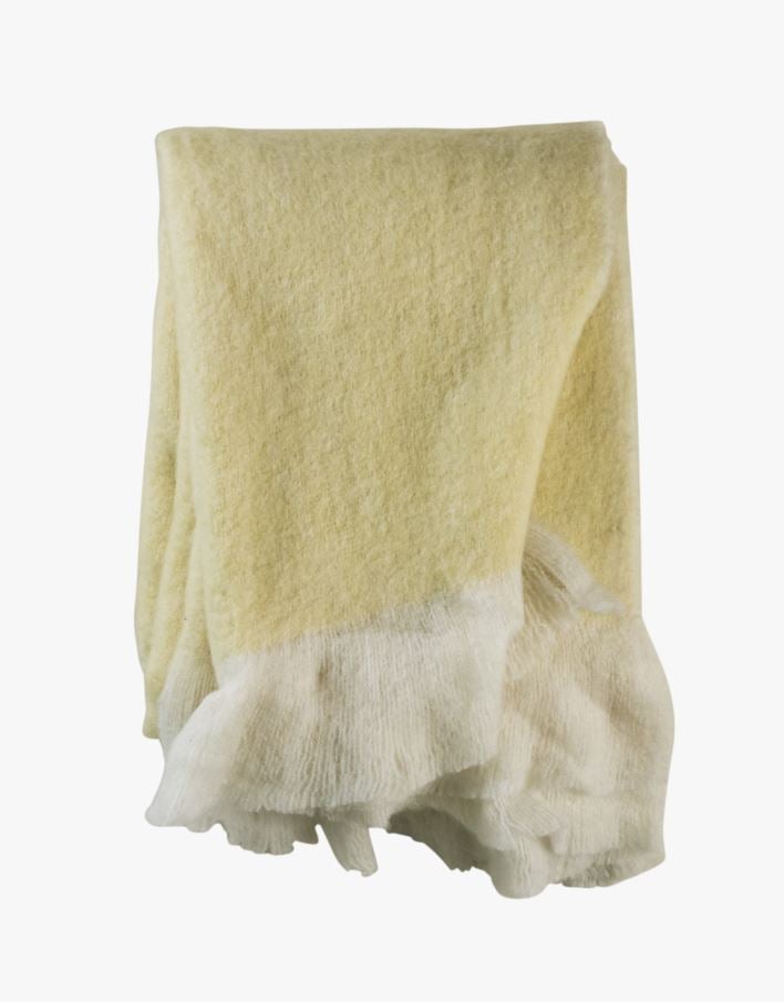 Pläd gul - 130x170 cm gul - 1