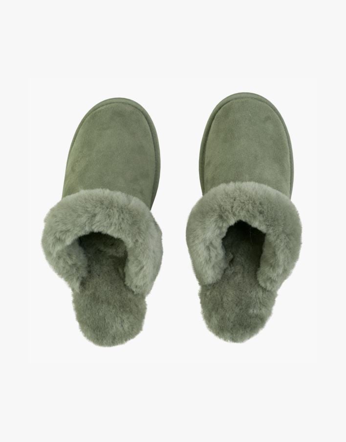 Fårskinnstofflor olivgrön - 39/40 olivgrön - 1