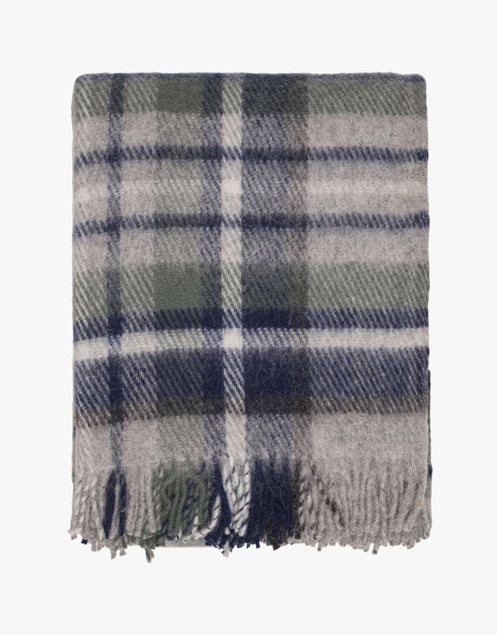 Ullpläd grön - 130x170 cm grön - 1