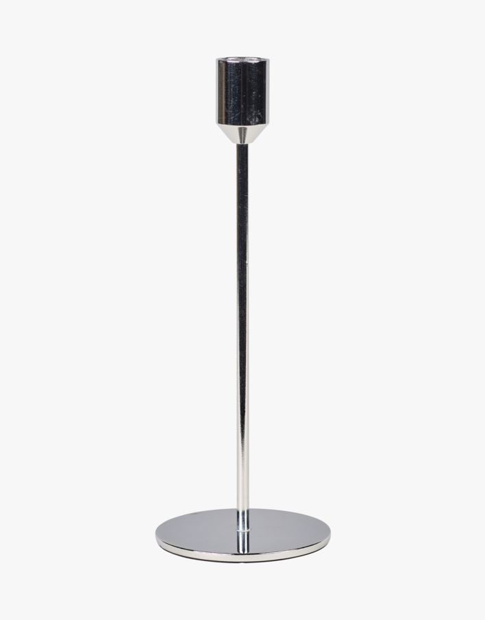 Ljusstake silver - 7,8x7,8x21,8 cm silver - 1