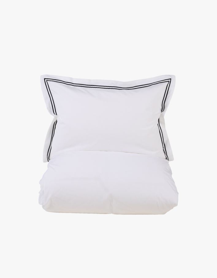 Påslakanset i percale vit - 150x210 cm vit - 1