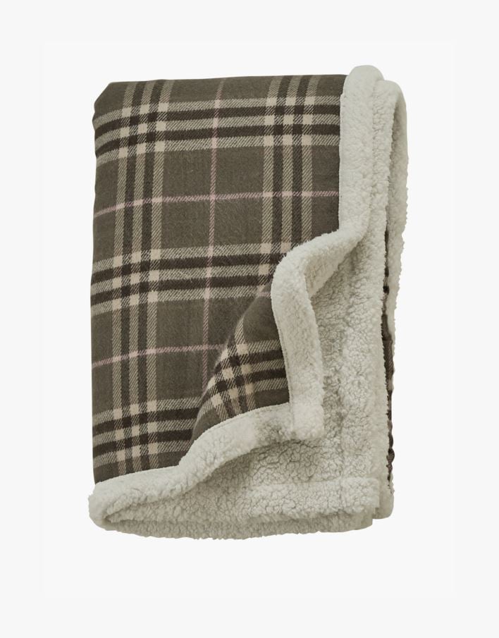 Pläd olivgrön - 130x150 cm olivgrön - 1