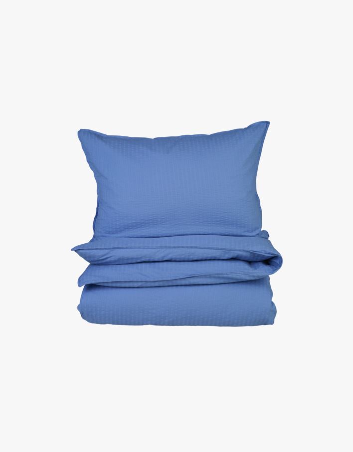 Påslakanset i bäckebölja blå - 150x210 cm blå - 1