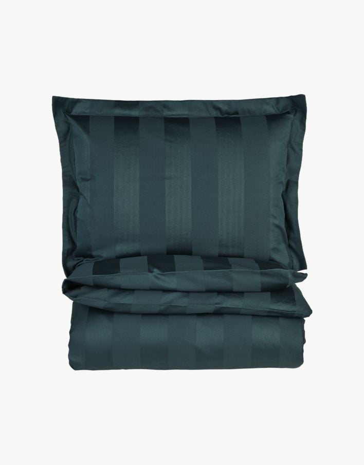 Påslakanset i satin petroleumblå - 230x220+50x60 cm petroleumblå - 1
