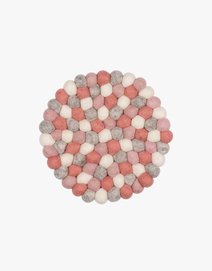 Grytunderlägg rosa - ø22 cm rosa - 1