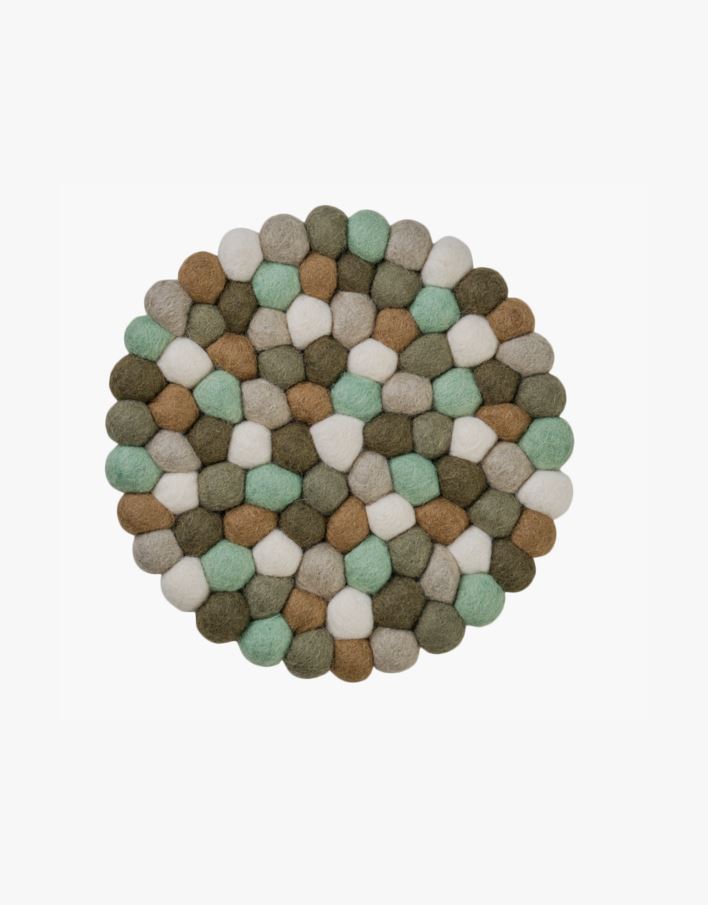 Grytunderlägg olivgrön - ø22 cm olivgrön - 1