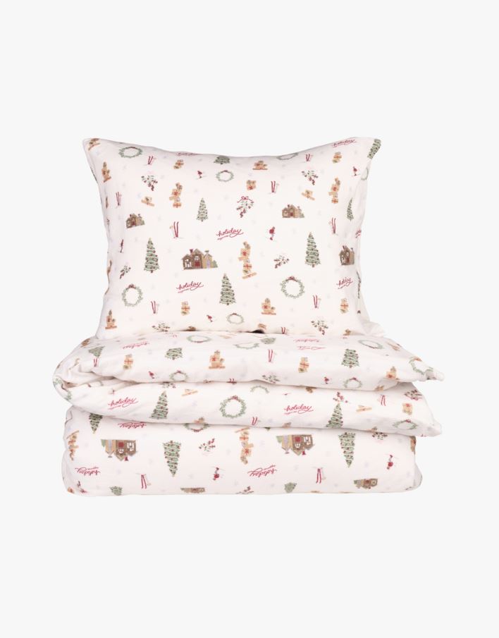 Påslakanset i flanell multi - 150x210+50x60 cm multi - 1