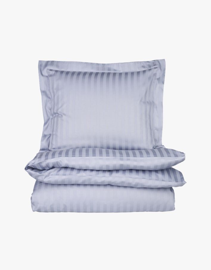 Påslakanset i satin grå - 150x210 cm grå - 1