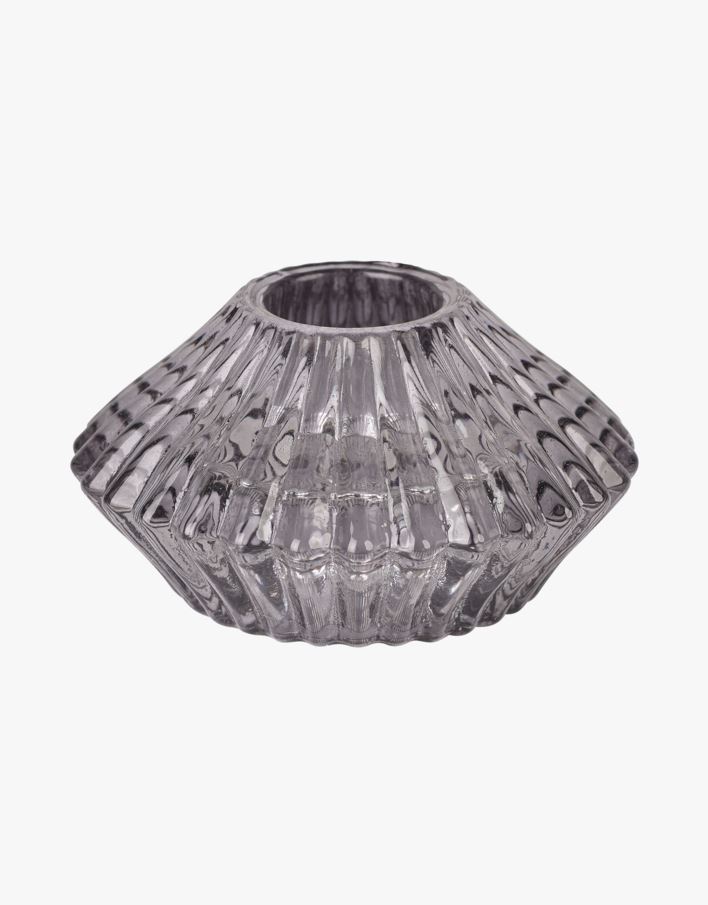 Ljusstake ljusgrå - 7,5x4 cm ljusgrå - 1