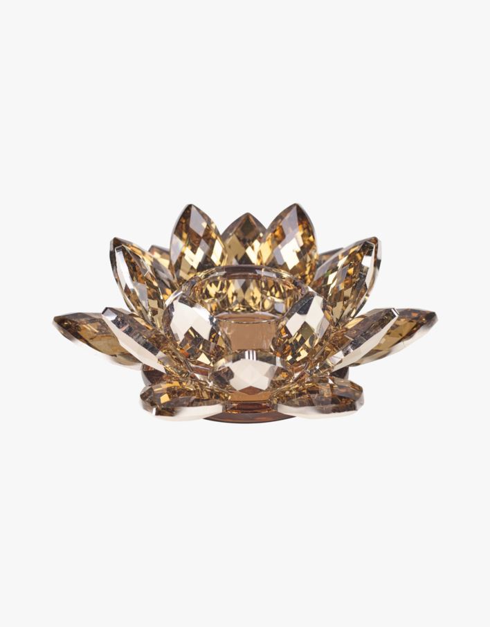 Värmeljushållare brun - 15x15x5 cm brun - 1