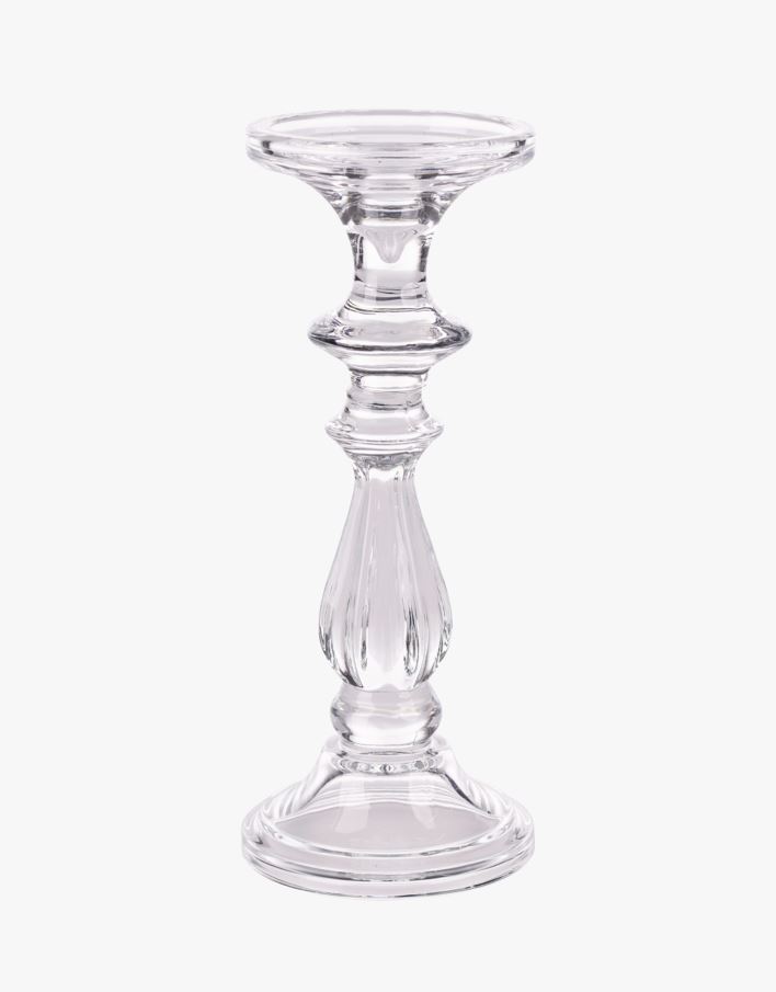 Ljusstake transparent - 10x10x24,5 cm transparent - 1