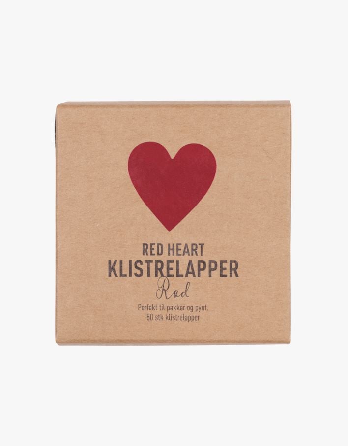 Klistermärken röd - ø3 cm röd - 1