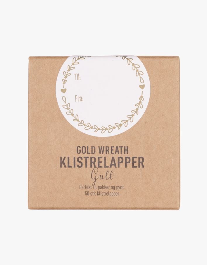 Klistermärken guld - ø5 cm guld - 1