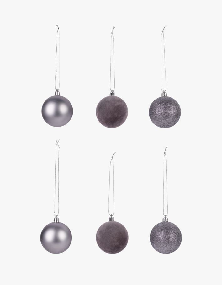 Julgranskulor silver - ø6 cm silver - 1