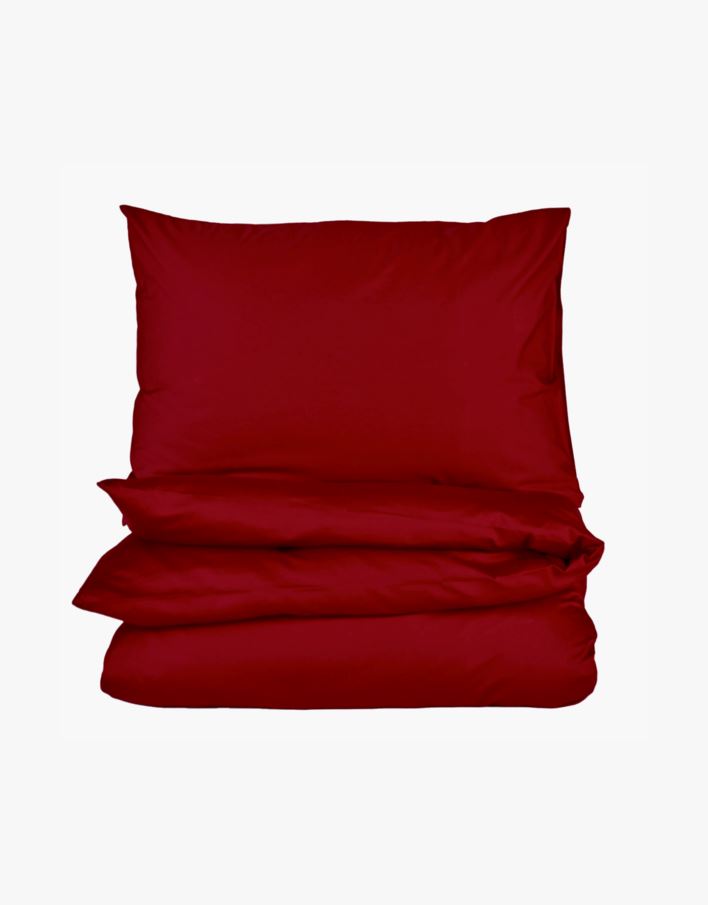 Påslakanset i satin röd - 150x210 cm röd - 1