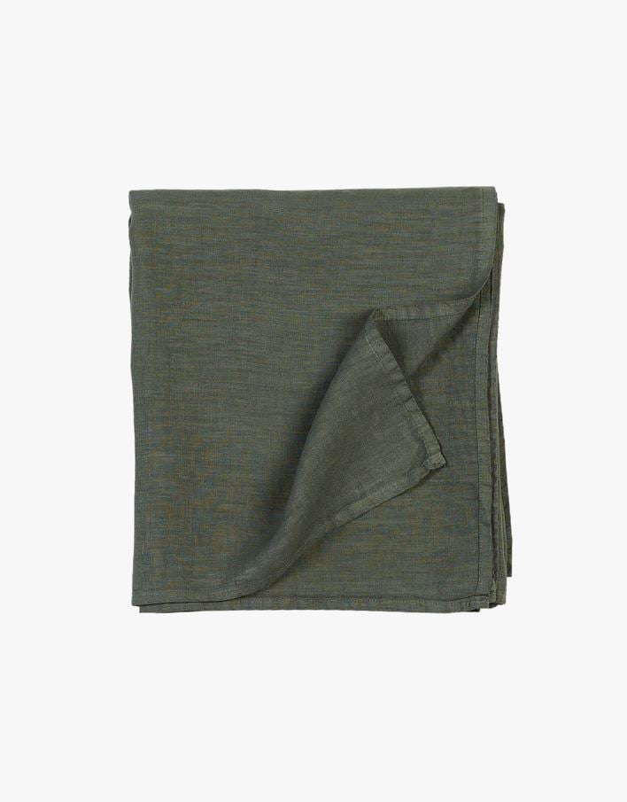 Linneduk skogsgrön - 140x250 cm skogsgrön - 1