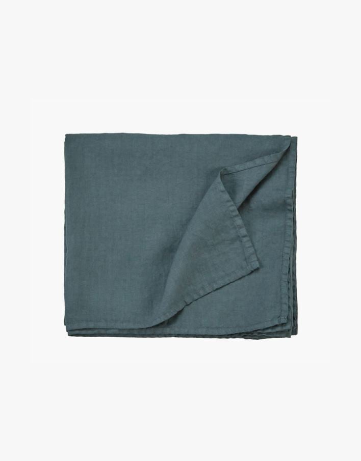 Linneduk blå - 140x250 cm blå - 1