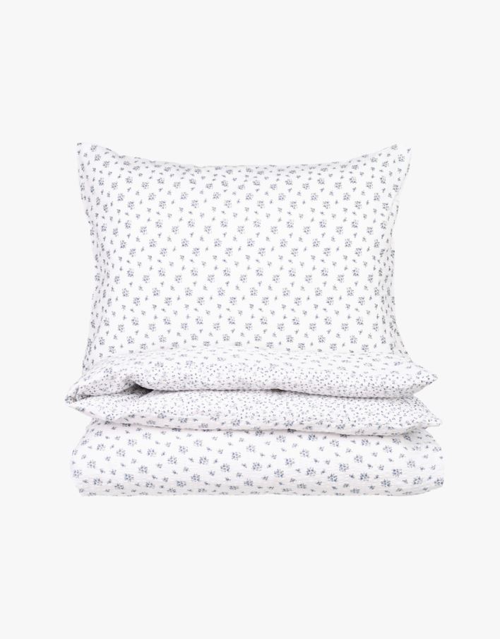 Påslakanset i bäckebölja blå - 140x200 cm blå - 1