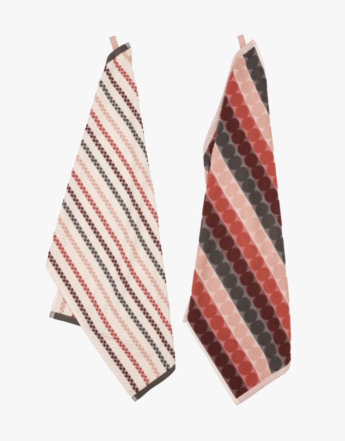 Kökshanddukar 2 pk rosa - 45x70 cm rosa - 1