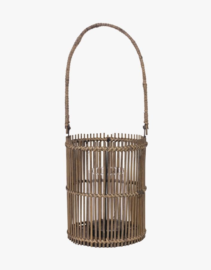 Värmeljushållare brun - 16x16x49 cm brun - 1