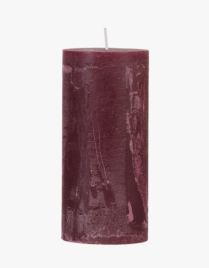 Blockljus mörkröd - 6,8x15 cm mörkröd - 1