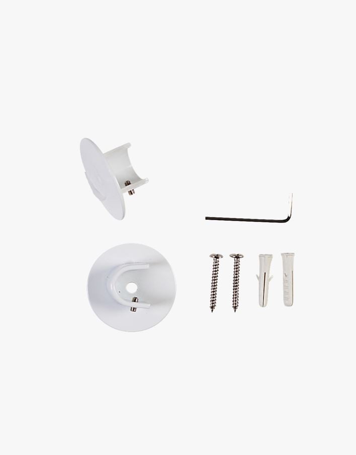 Invändiga fästen för gardinstång vit - 22/25 mm vit - 1