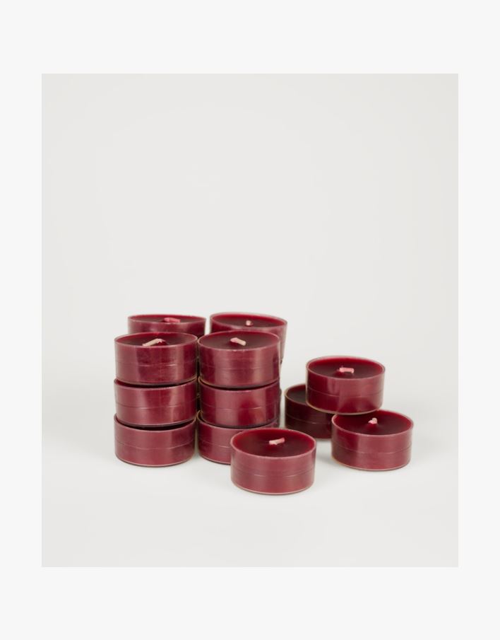 Värmeljus mörkröd - 4 cm mörkröd - 1