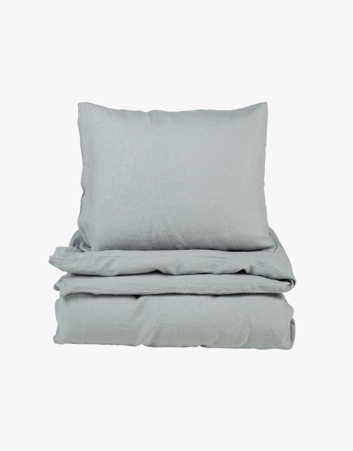 Påslakanset grå - 150x210 cm grå - 1
