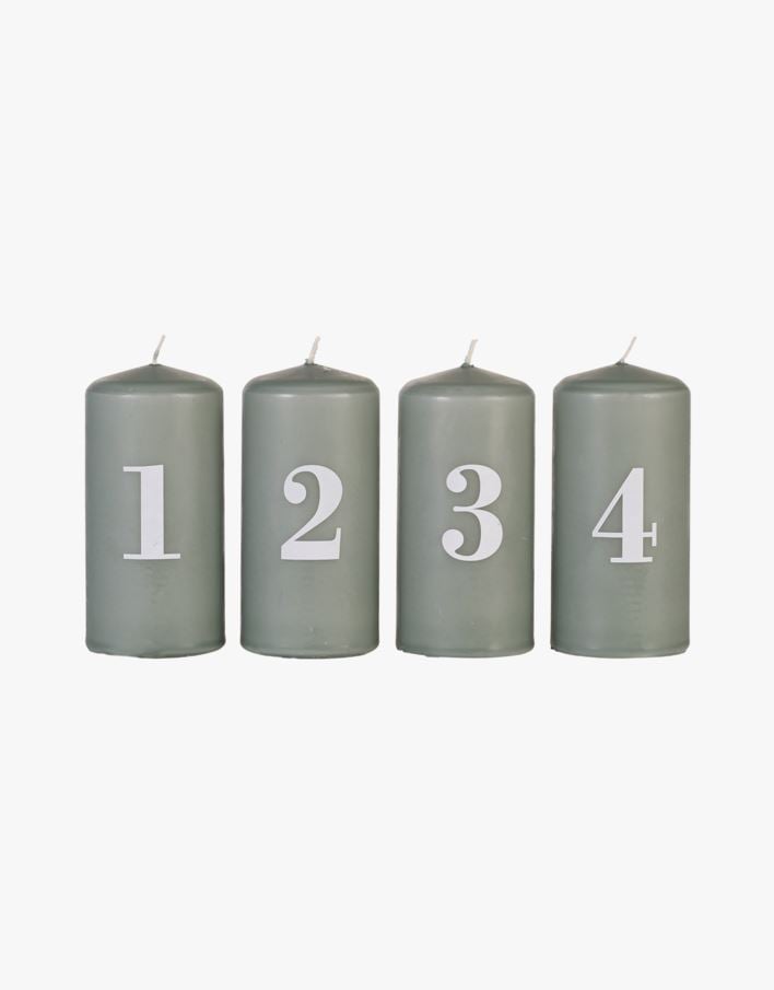 Adventsljus grön - 5,8x12 cm grön - 1