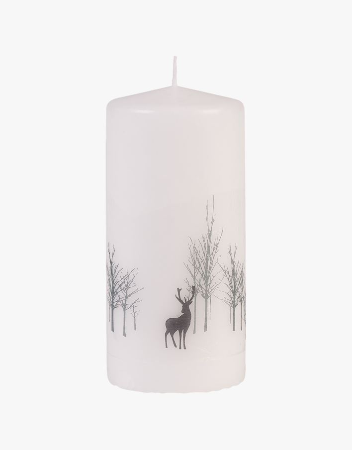 Prydnadsljus vit - 6,8x15 cm vit - 1