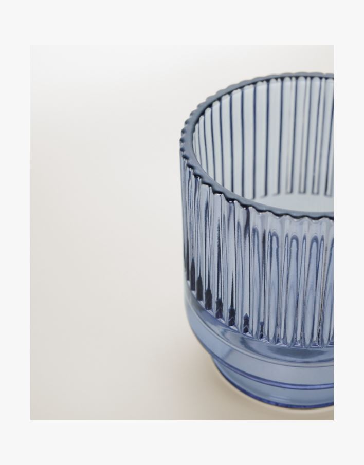 Värmeljushållare marinblå - 8x8x9 cm marinblå - 1