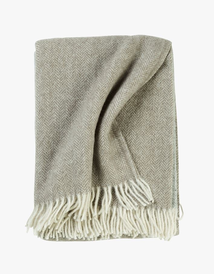 Ullpläd multi/grå - 130x170 cm multi/grå - 1