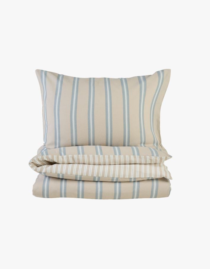 Påslakanset i flanell blå - 150x210+50x60 cm blå - 1