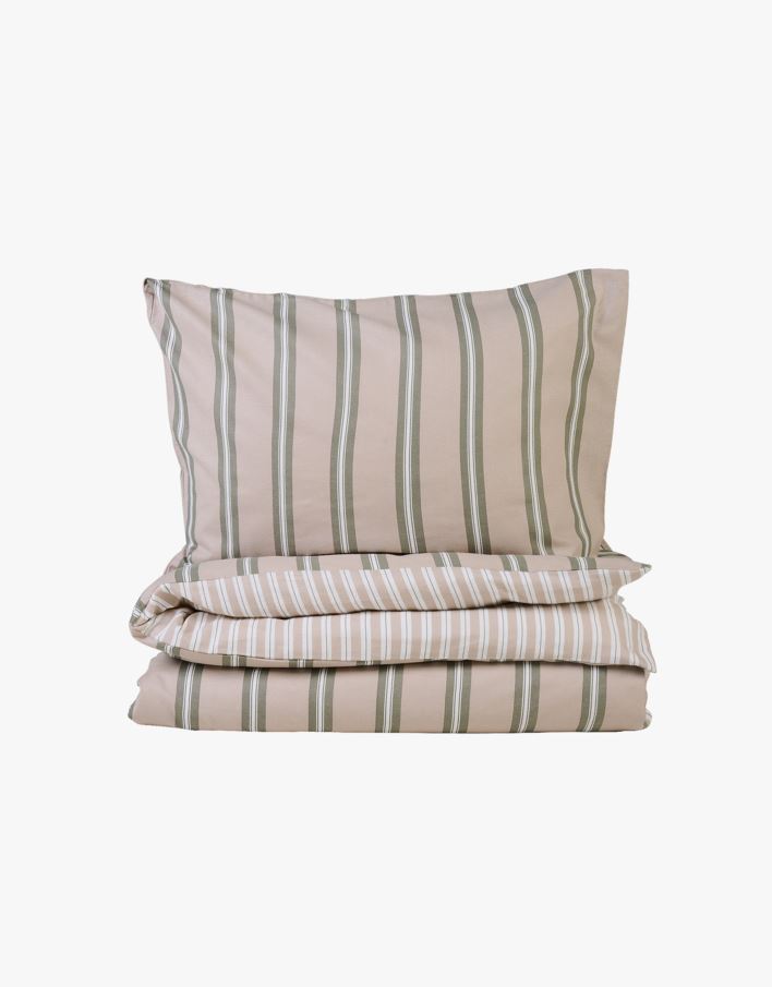 Påslakanset i flanell grön - 150x210+50x60 cm grön - 1