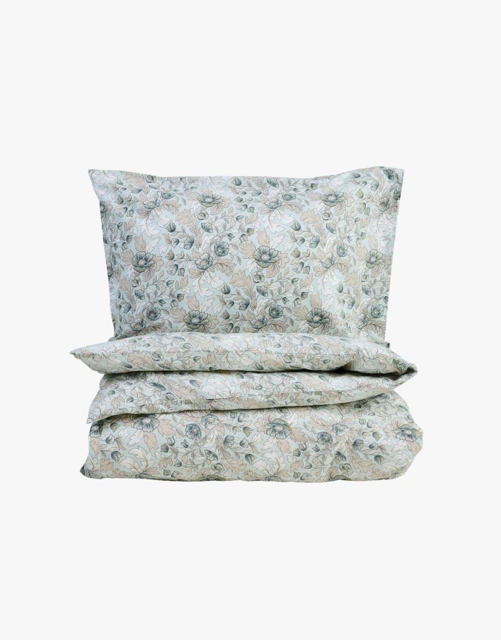 Påslakanset i bomull multi/blå - 150x210 cm multi/blå - 1