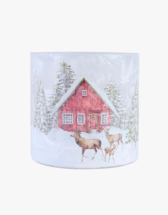 Värmeljushållare multi/röd - 8,8x10 cm multi/röd - 1