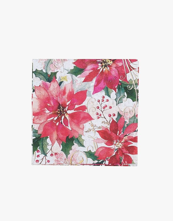 Pappersservetter multi/röd - 33x33 cm multi/röd - 1