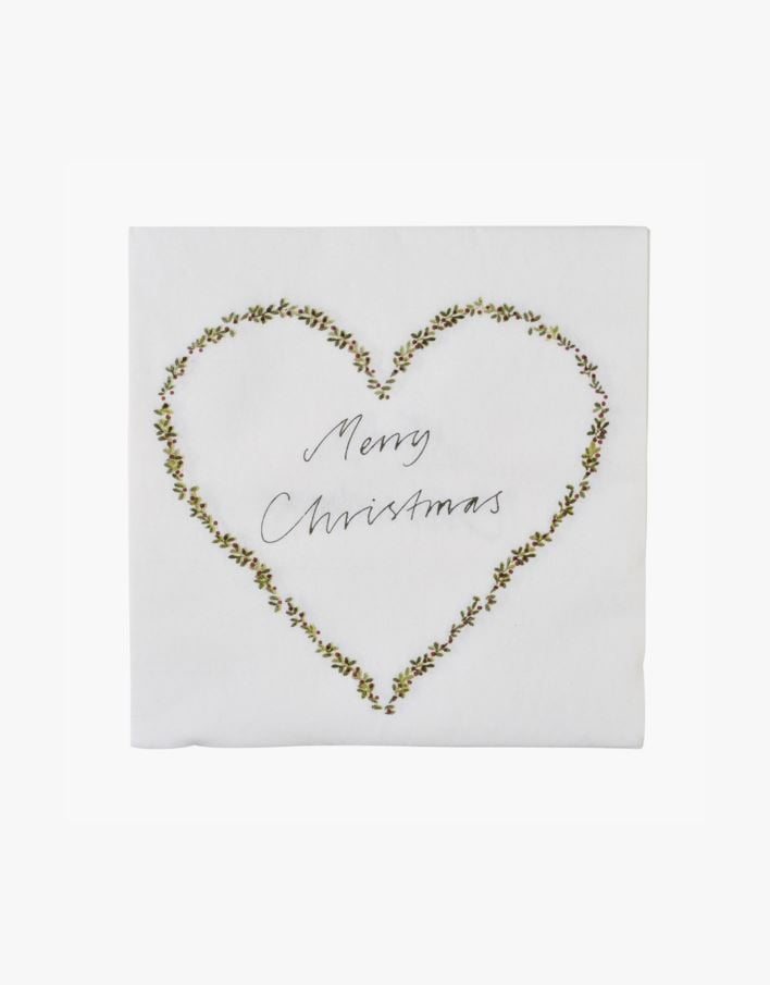 Middagsservetter multi/vit - 40x40 cm multi/vit - 1