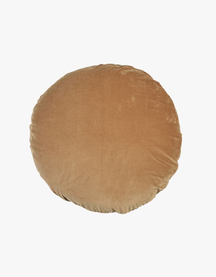Prydnadskudde brun - ø 60 brun - 1