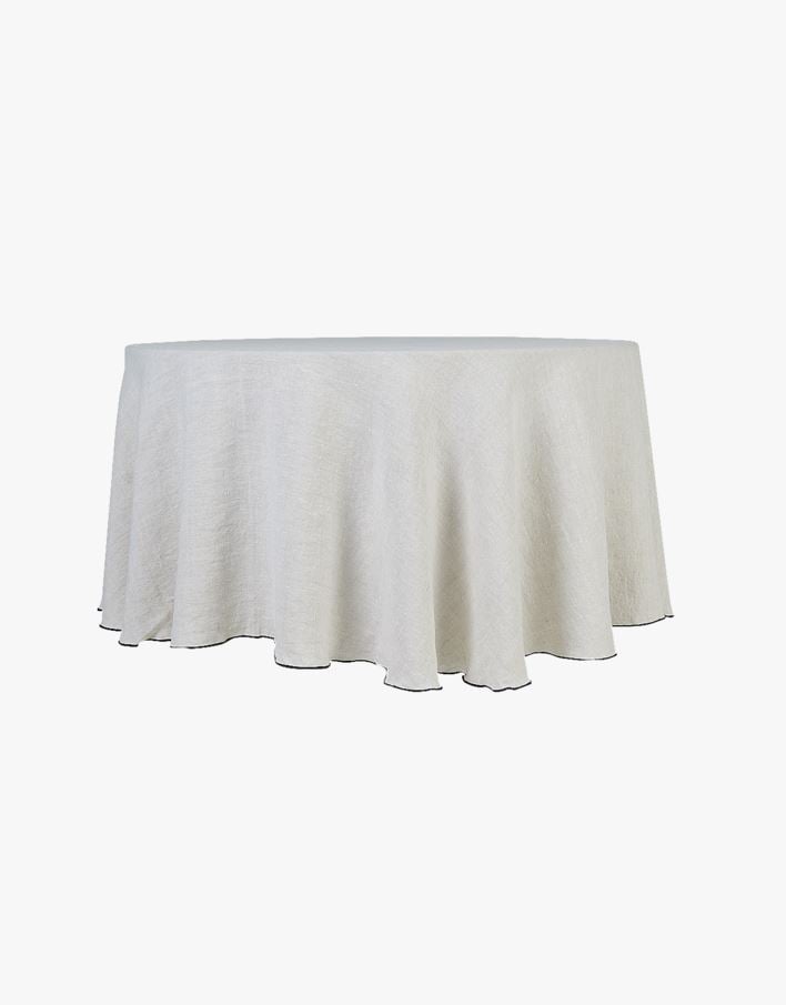 Rund linneduk natur - ø180 natur - 1