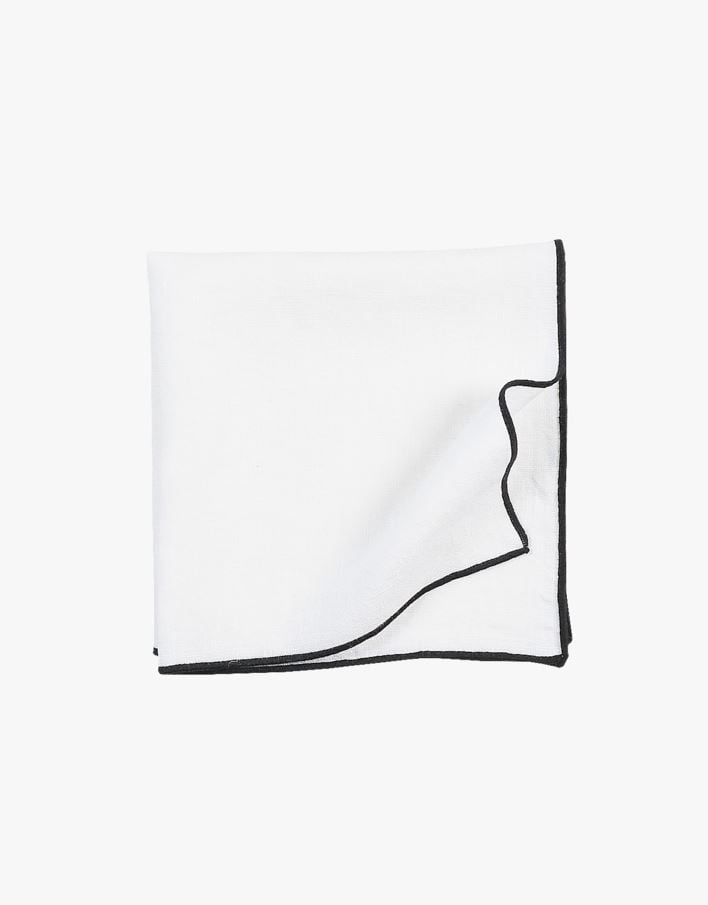 Linneservett vit - 47x47 cm vit - 1