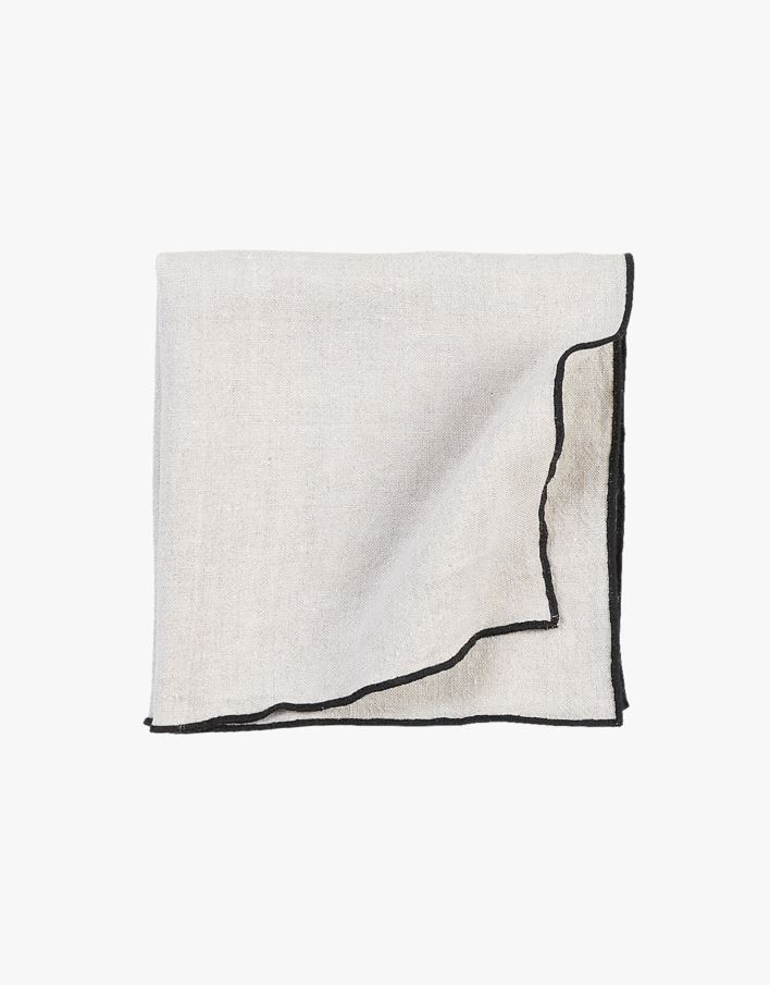 Linneservett natur - 47x47 cm natur - 1