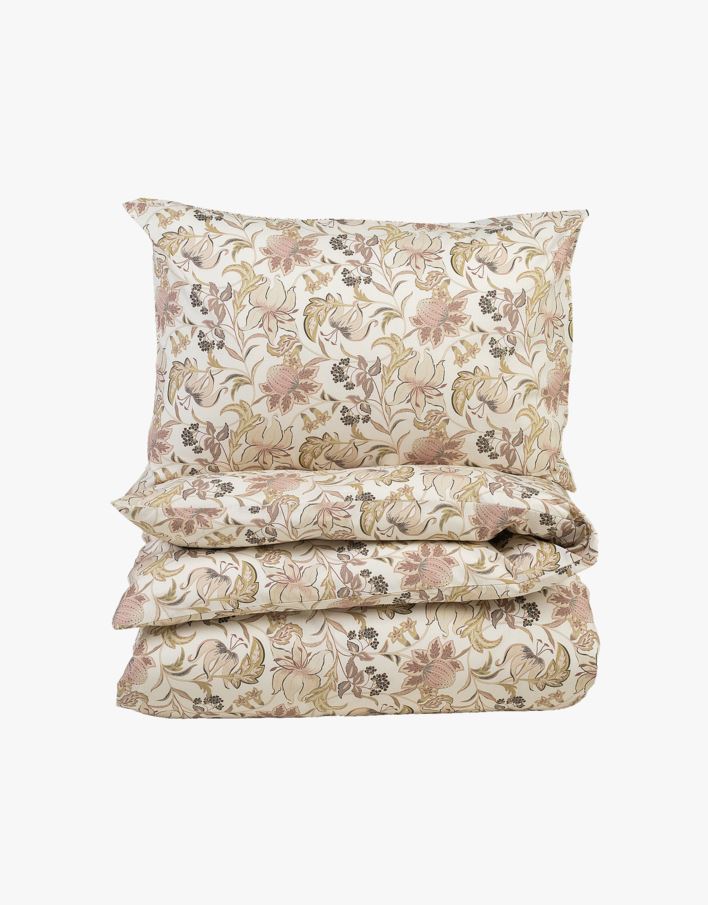 Påslakanset i bomull multi/rosa - 150x210+50x60 cm multi/rosa - 1