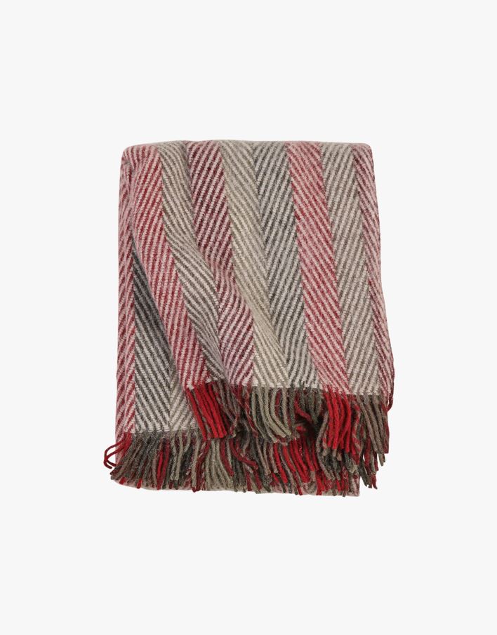 Ullpläd multi/röd - 130x170 cm multi/röd - 1