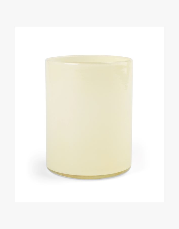 Värmeljushållare ljusgul - 11x11x15 cm ljusgul - 1
