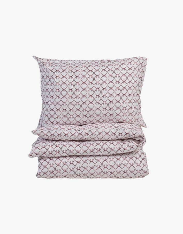 Påslakanset i flanell röd - 150x210+50x60 cm röd - 1