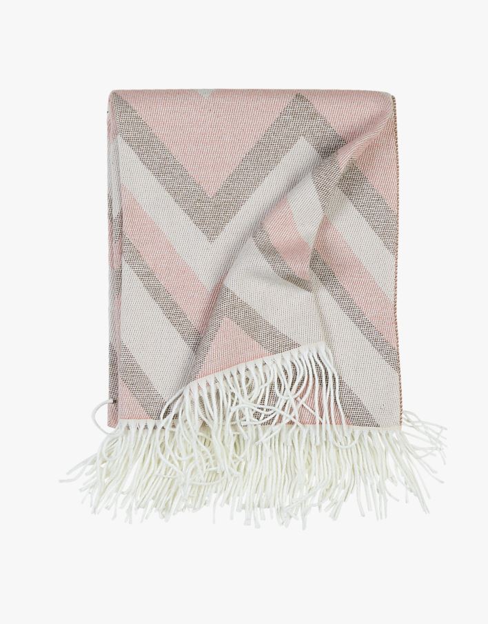 Pläd multi/rosa - 130x170 cm multi/rosa - 1