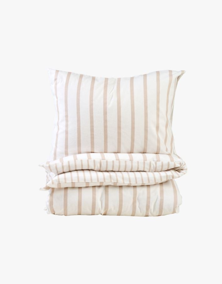 Påslakanset i flanell sand - 150x210 cm sand - 1